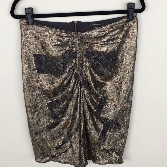 Isabel Marant Dresses & Skirts - Isabel Marant Gold threaded Skirt